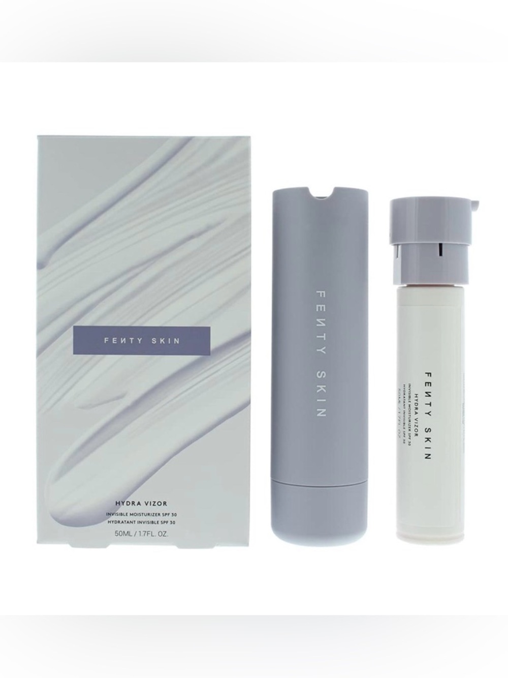 Fenty Skin Hydra Vizor Invisible Moisturizer SPF 30 - Light Gray Packaging